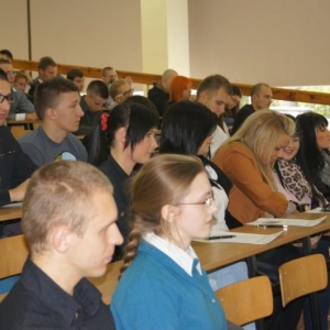  Inauguracja studentów I semestru (2012r.) w ramach projektu Akademia Rozwoju Kompetencji  - kliknij, aby powiększyć