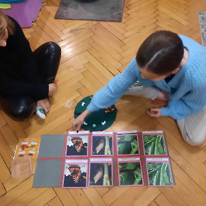 Studentki pedagogiki korzystają z pomocy Montessori w warunkach domowych