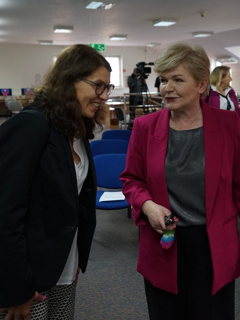 dr hab. Justyna Kusztal, prof. UJ oraz prof. M. Kamińska