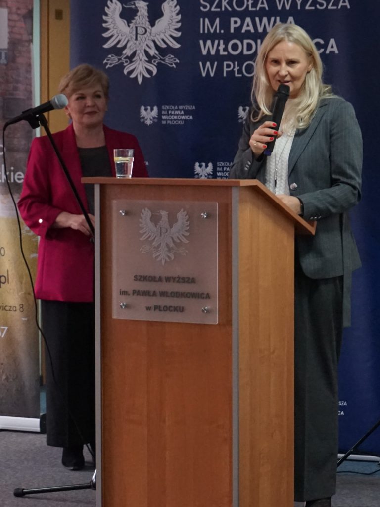 prof. M. Kamińska, przemawia A. Harabasz